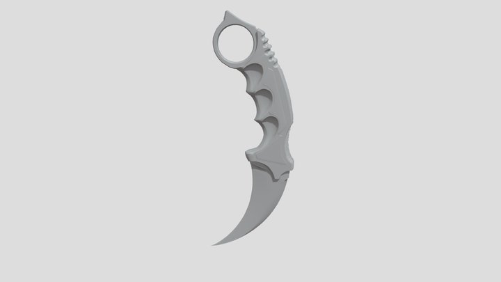 Karambit (CS:GO Knife) .stl 3D Model