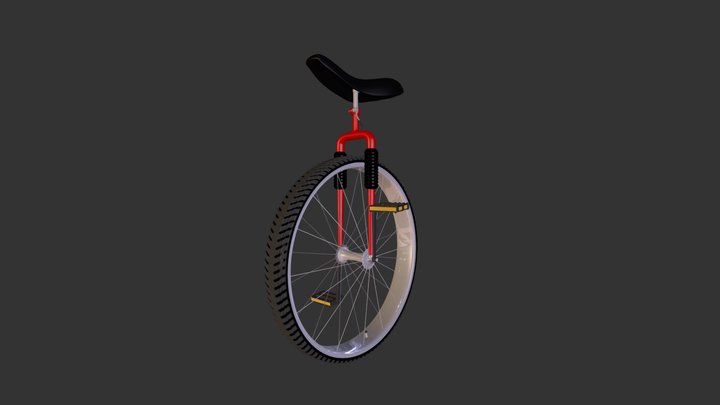 monocykl 3D Model