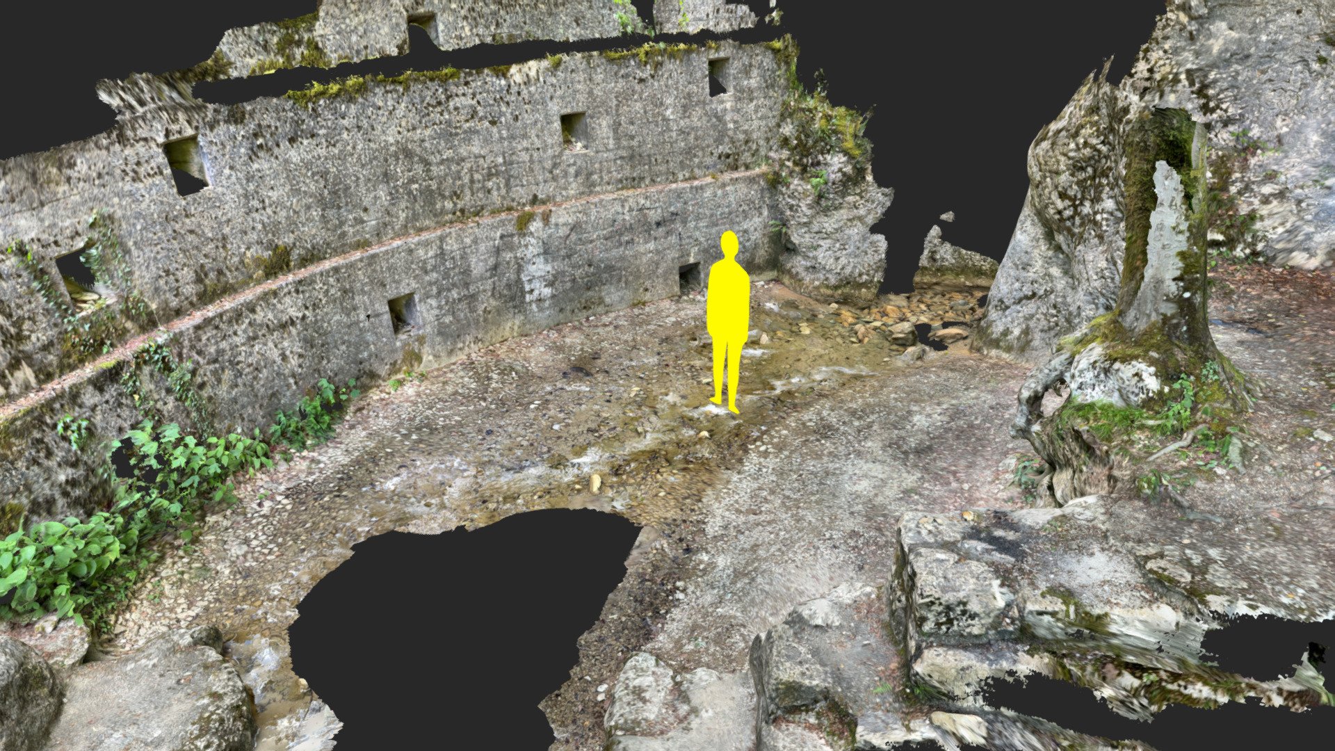 creek between rocks lidar scan Download Free 3D model by zexell