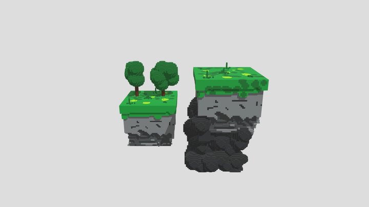 The floating island 3D Model