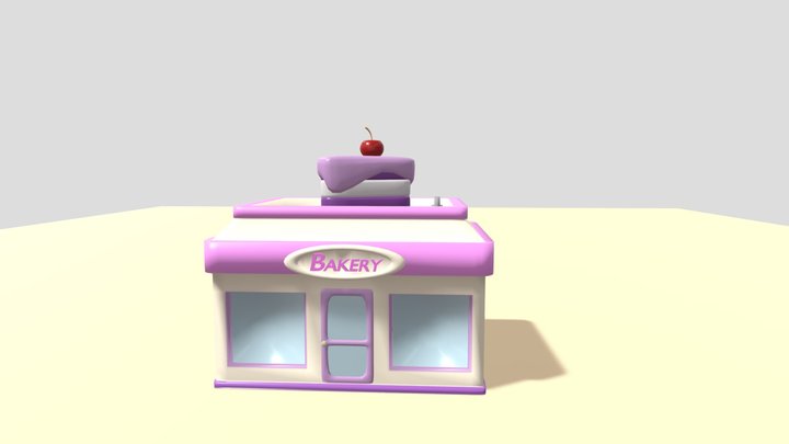 Bakery House 3D Model