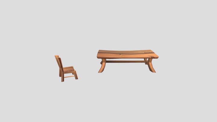 Tavolo_medievalx 3D Model