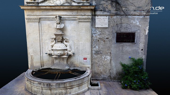 Fontaine de Nostradamus (St Remy de Provence, F) 3D Model