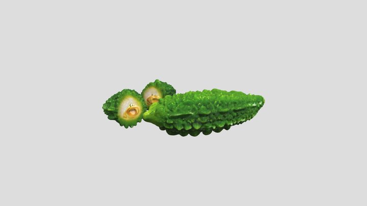 Bitter Melon vegetable 3d model