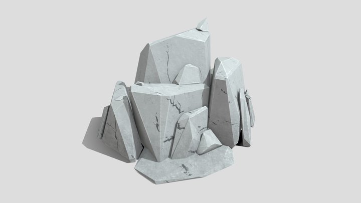 rock low poly 3D Model
