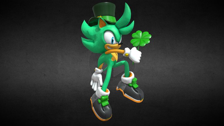 Irish the Hedgehog 3D Model