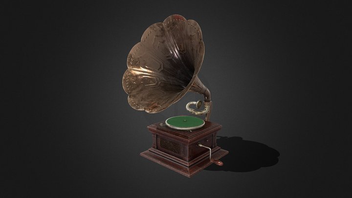 Gramophone 3D Model