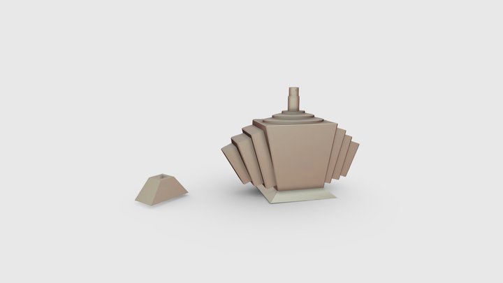 CT4012 - Art Deco Perfume Bottle 3D Model
