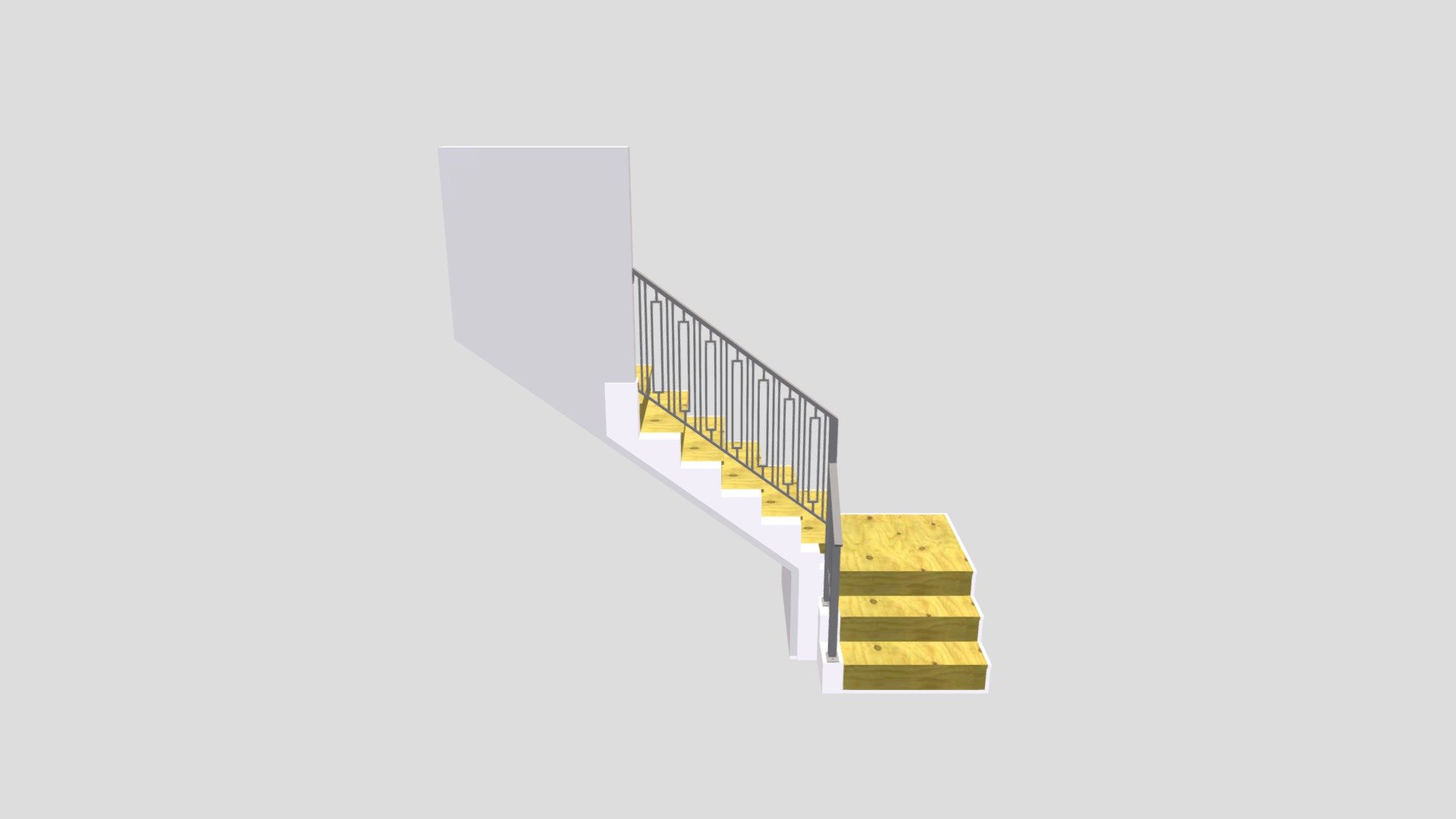 staircase and guardrails