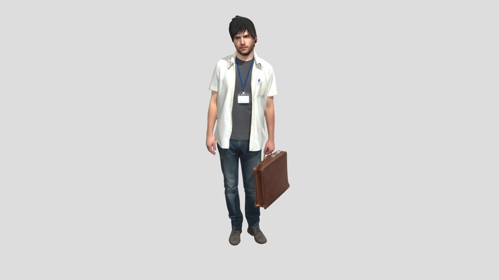 Casual Professional with Briefcase