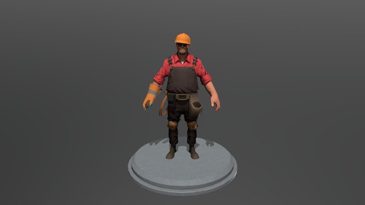 TF2 Engineer 3D Model