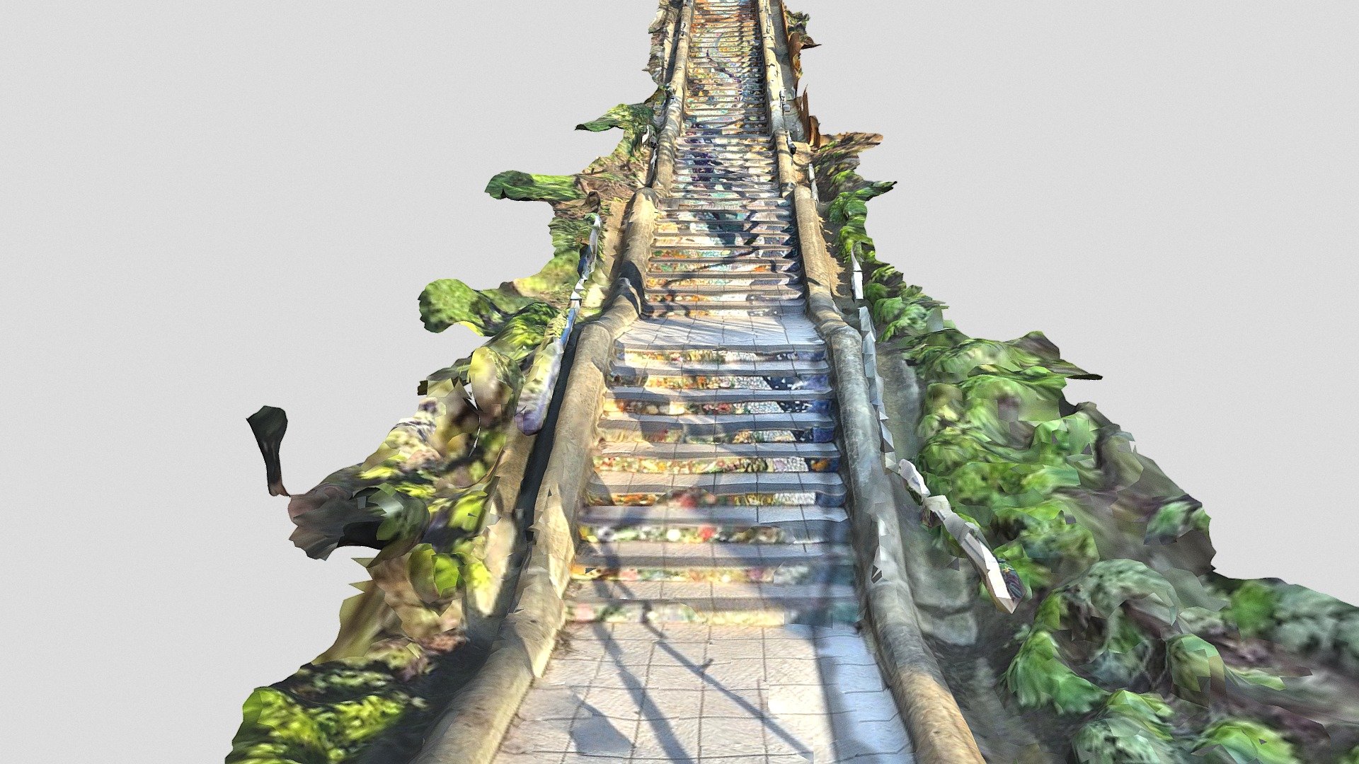 Tiled steps in San Francisco (scaniverse)