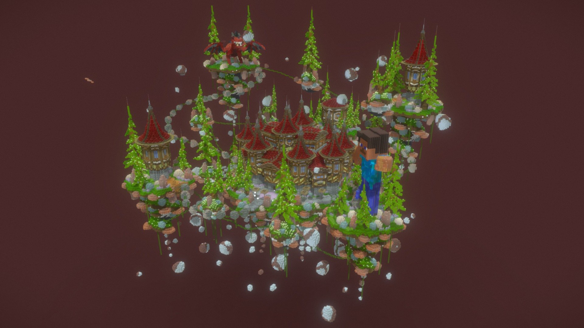 Red Castle - 3D model by Woship [3fcff1d] - Sketchfab