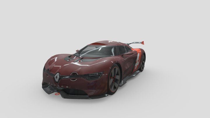 2012 Renault-Alpine A110-50 3D Model
