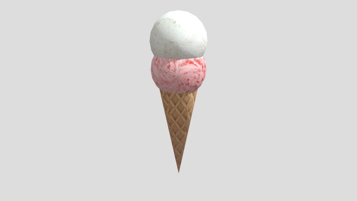 Ice Cream Cone 3D Model