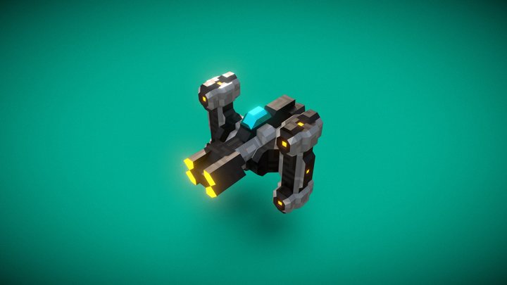 Excavator - Spaceship 3D Model