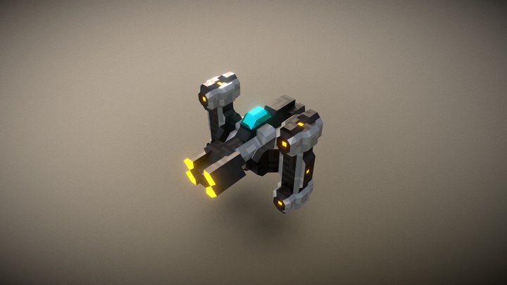 Excavator - Spaceship 3D Model
