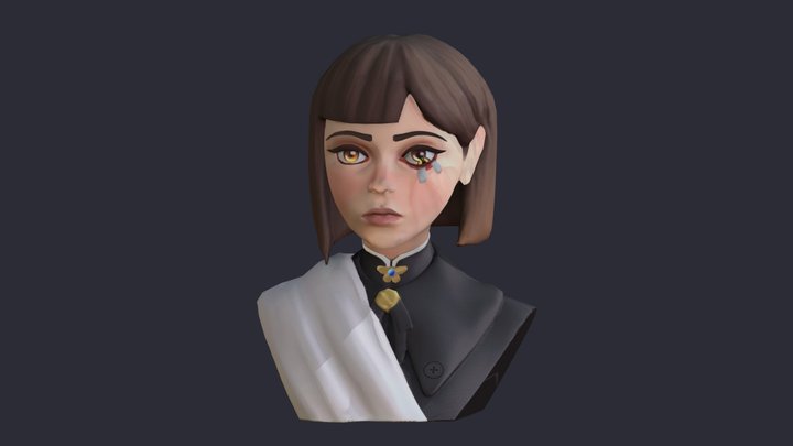 Character Concept Bust Elise 3D Model