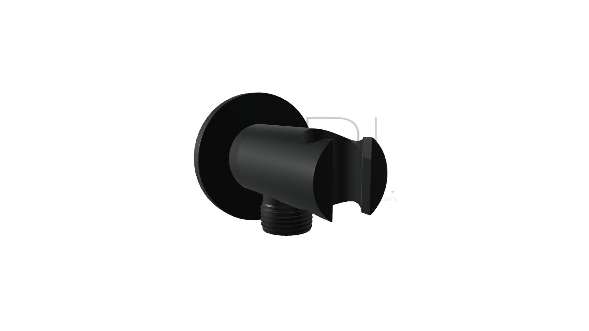 Mila Hand Shower Holder & BP - Matte Black
