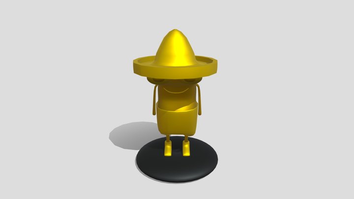 Estatuilla Frijol Mexicano (Final 3D) 3D Model