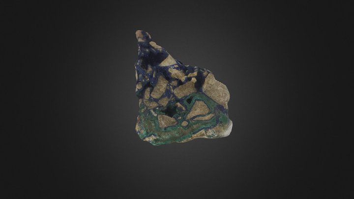 Azurite 3D Model