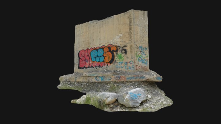 Ruined Wall Photogrammetry scan 3D Model