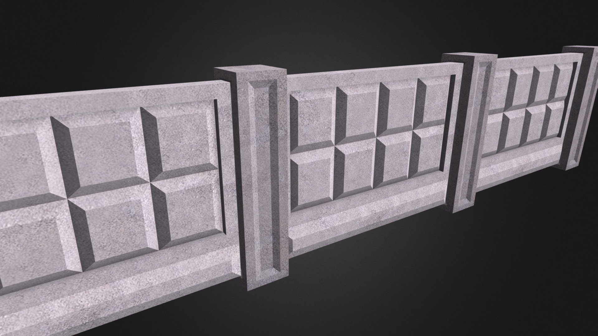 Wall with column