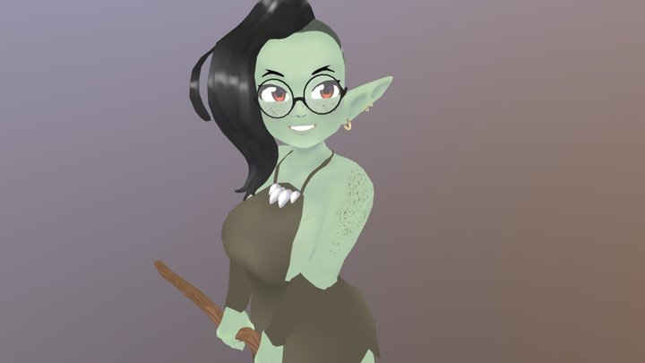 Goblin Sorceress 3D Model