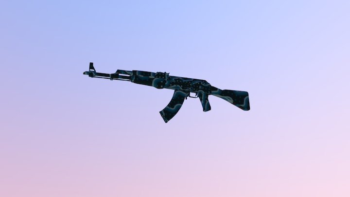 AK47 | Out of the Blue 3D Model