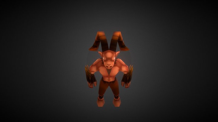 LowPoly Baphomet 3D Model