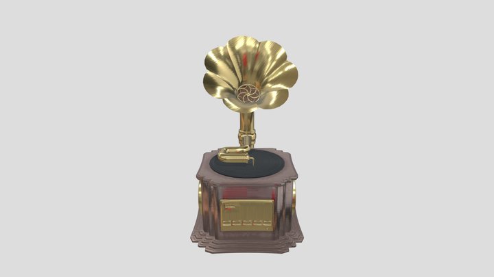 Reproduction Grammaphone 3D Model