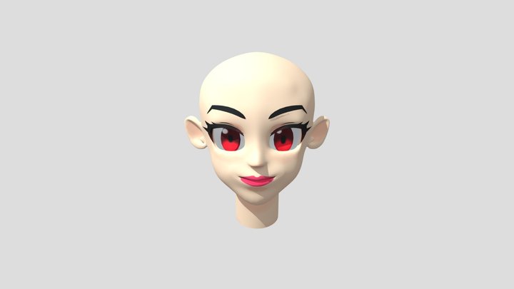 Rosto Anime 3D Model