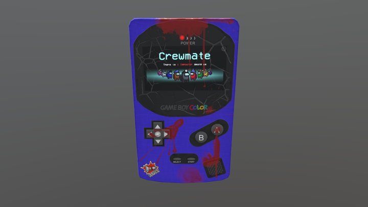 Game Boy Color Limited Edition Among Us ! 3D Model