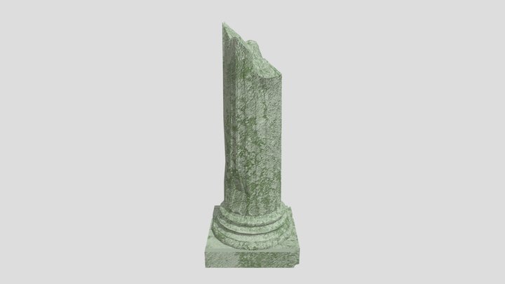 Decayed Pillar 3D Model