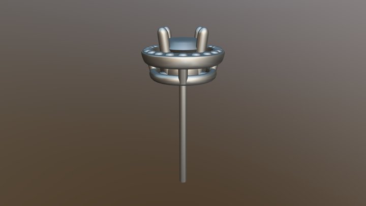 橢圓耳環 3D Model