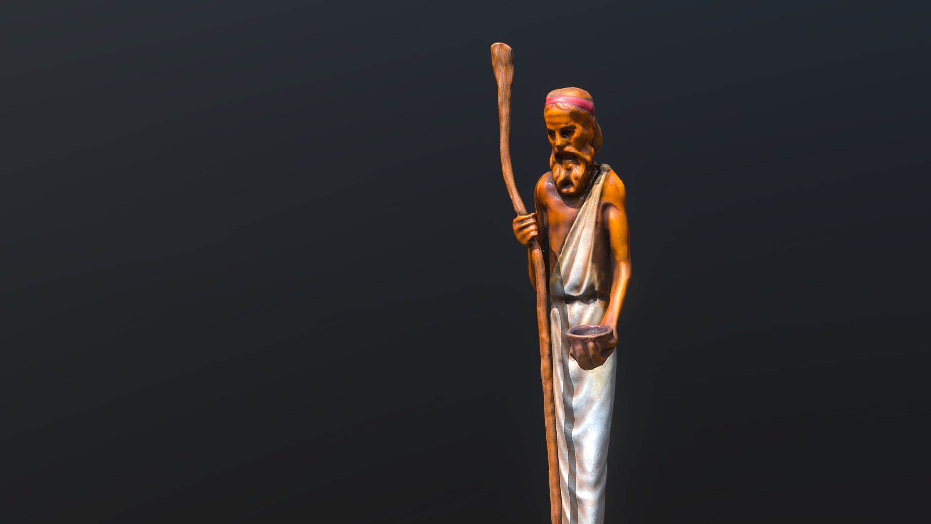 Beggar Statue Scan