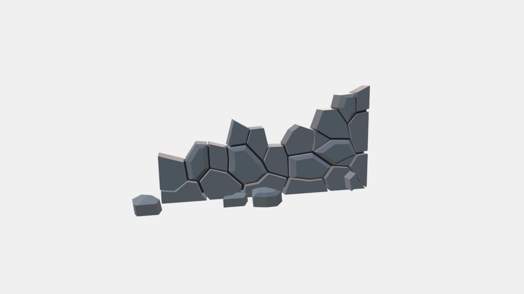 Medieval asset 20\ broken wall