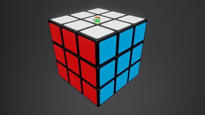 Rubik's Cube (Puzzle Cube) 3D Model
