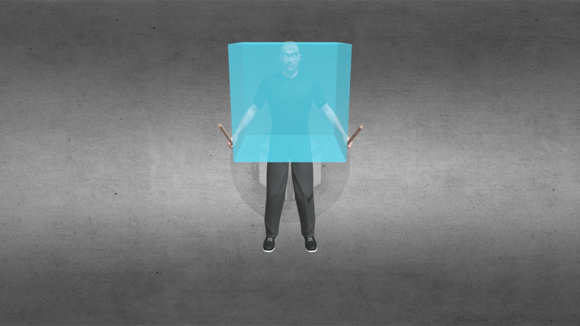Stick Scene V2 R19 — Sketchfab embed 3D viewer