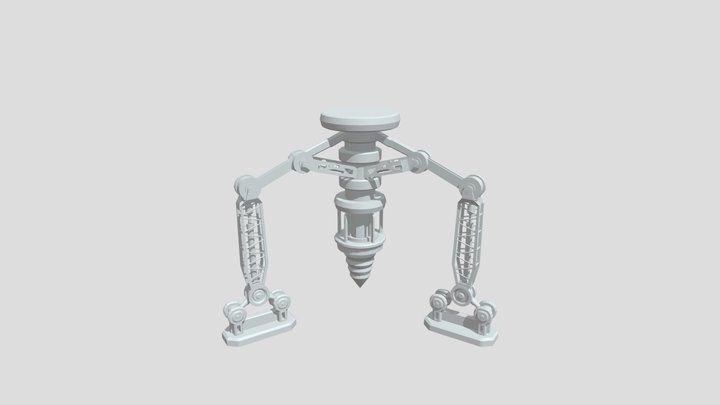 Excavadora Minera Low 3D Model