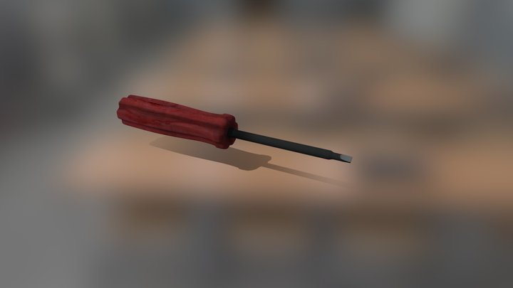 Old screwdriver 3D Model
