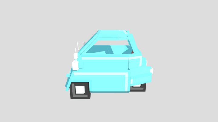 Bmw Isseta Micro Minecraft Car 3D Model