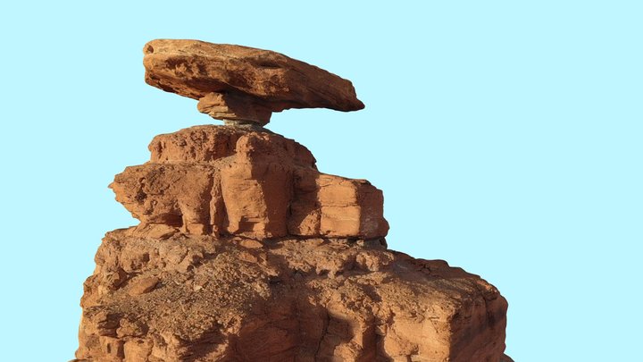 Mexican Hat Rock 3D Model