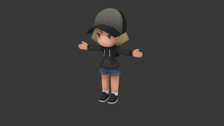 Lowpoly character 3D Model