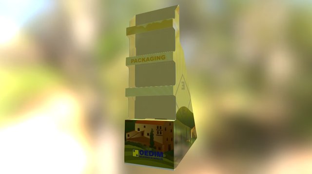 TRES ESTANTERIAS Con Diseno Oedim 3D Model