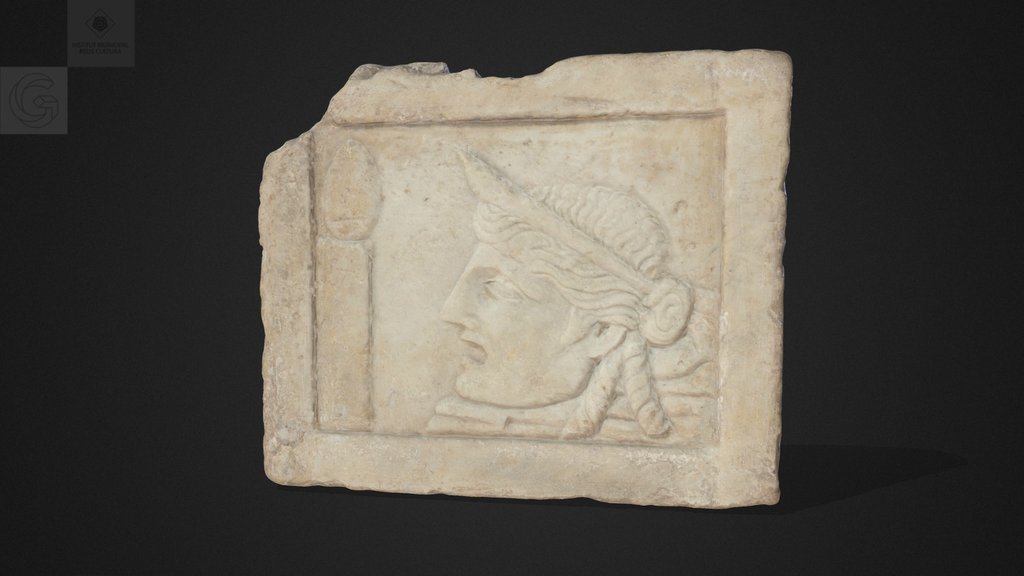 Pínax amb màscara teatral, Museu de Reus