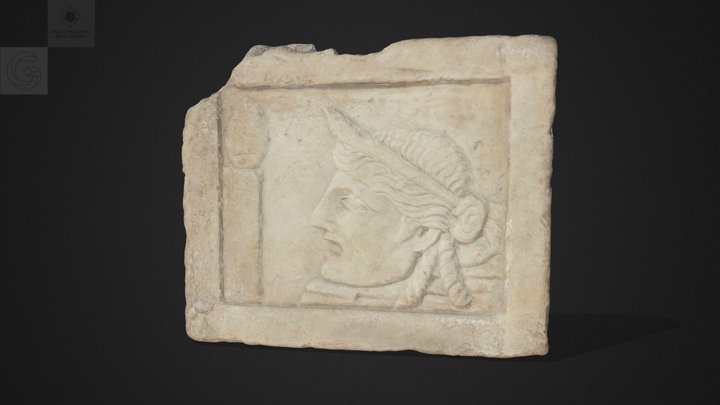 Pínax amb màscara teatral, Museu de Reus