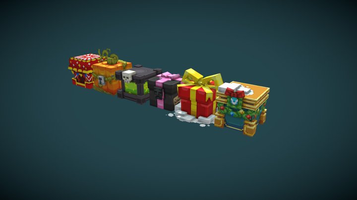 Cosmetic cases 3D Model