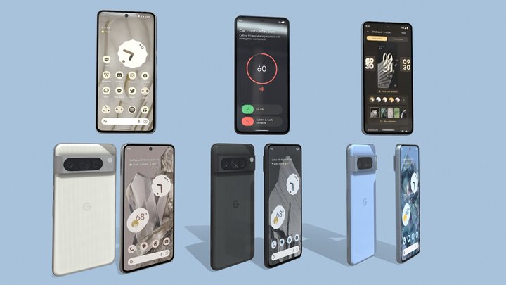 Google-pixel-8 3D models - Sketchfab