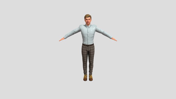 Buisness man (With talking animation) 3D Model